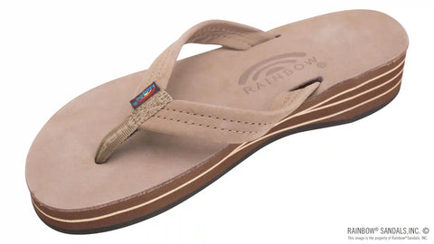 Four Layer Leather Wedge with a 3/4" Leather Strap