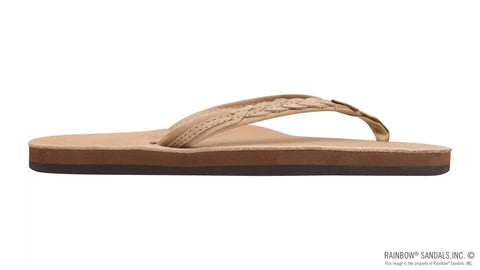 The Madison – Single Layer Arch Support with a  Braid on a 1/2" Narrow Rolled Strap