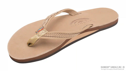 The Madison – Single Layer Arch Support with a  Braid on a 1/2" Narrow Rolled Strap