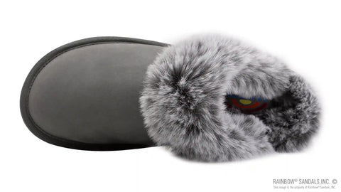 Sunset Snugs - Leather, Fleece Lined Slipper Single Layer Arch