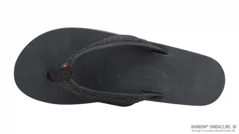 The Willow – Double Layer Arch Support Premier Leather with Inset Double Braided 3/4” Medium Strap